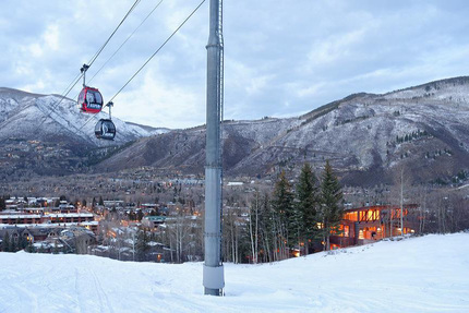 Ski-in and out on Aspen Mountain